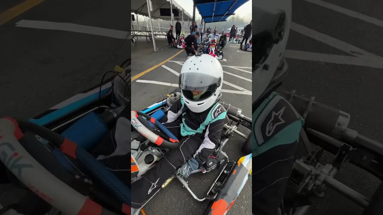 Ready to gokart race with my friends!