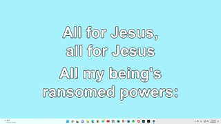 All for Jesus Verse 1+2