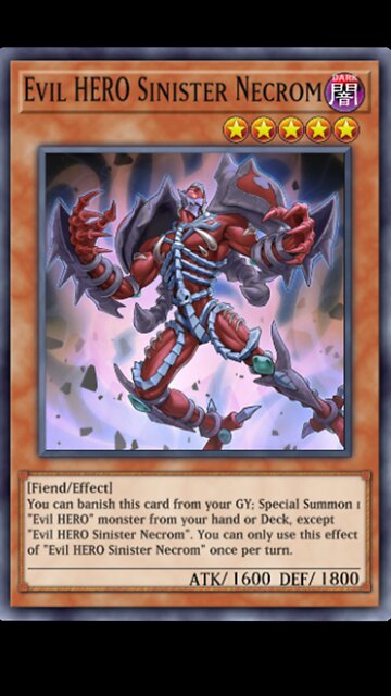 Yu-Gi-Oh! Evil HERO Sinister Necrom