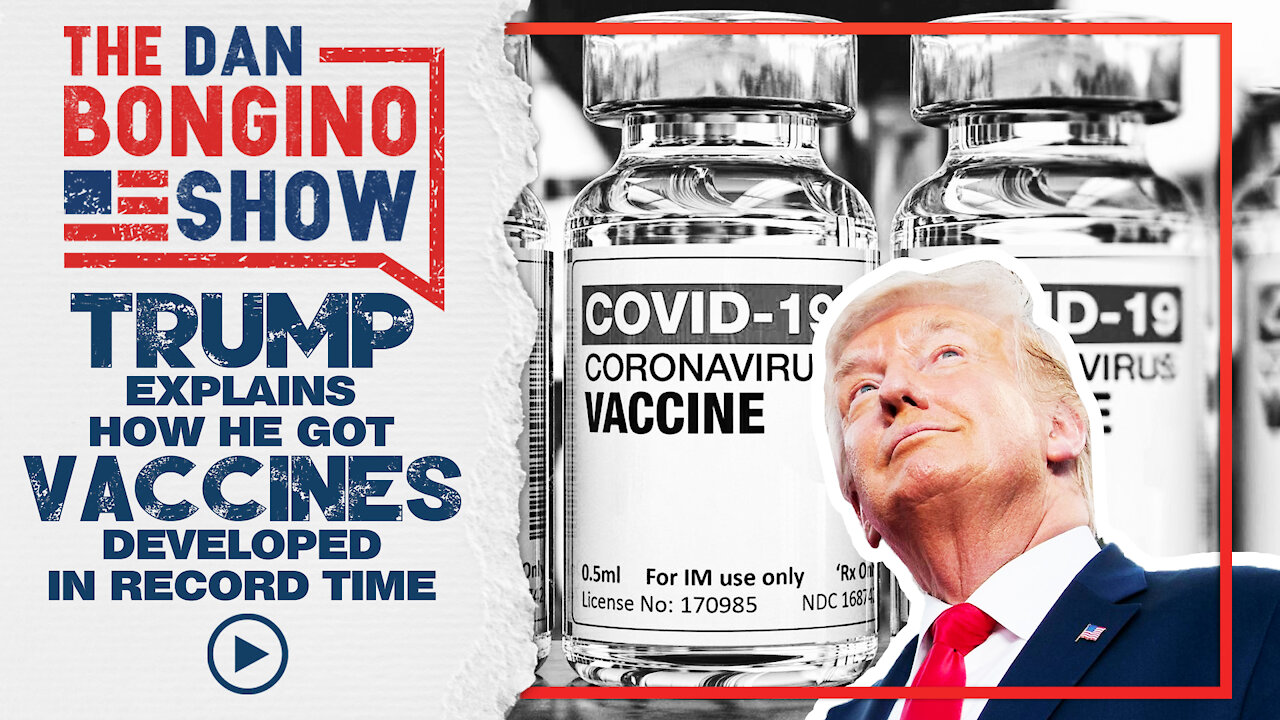 Trump Explains How He Got Vaccines Developed In Record Time