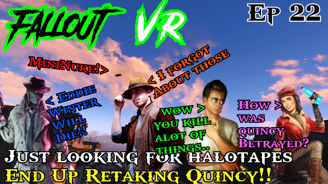 Halotapes and the Quincy Massacre But its the Gunners that Get Massacred! Fallout 4 VR