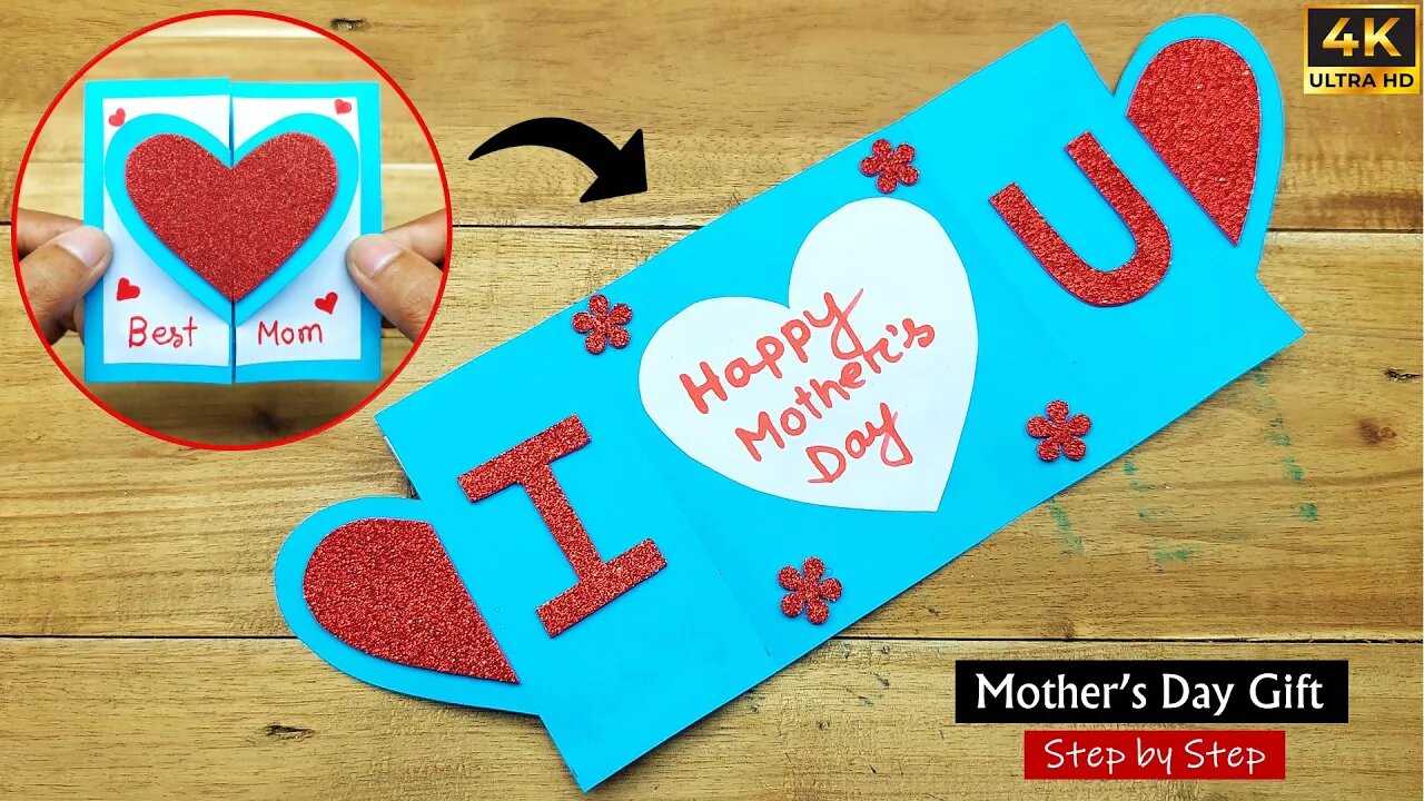 DIY Easy Happy Mother's Day Special Card Making | Handmade Mother's day Greeting Card Idea