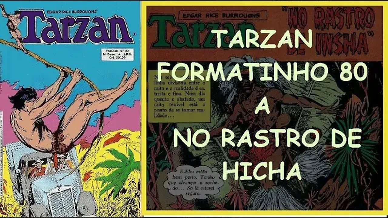 TARZAN FORMATINHO 80 A NO RASTRO DE HICHA #gibi #comics #quadrinhos #hitorieta #museusogibi