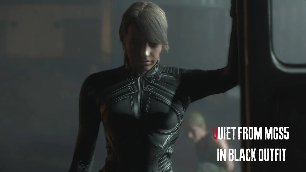 Resident Evil 3 Remake Jill as Quiet from MGS5 black Outfit