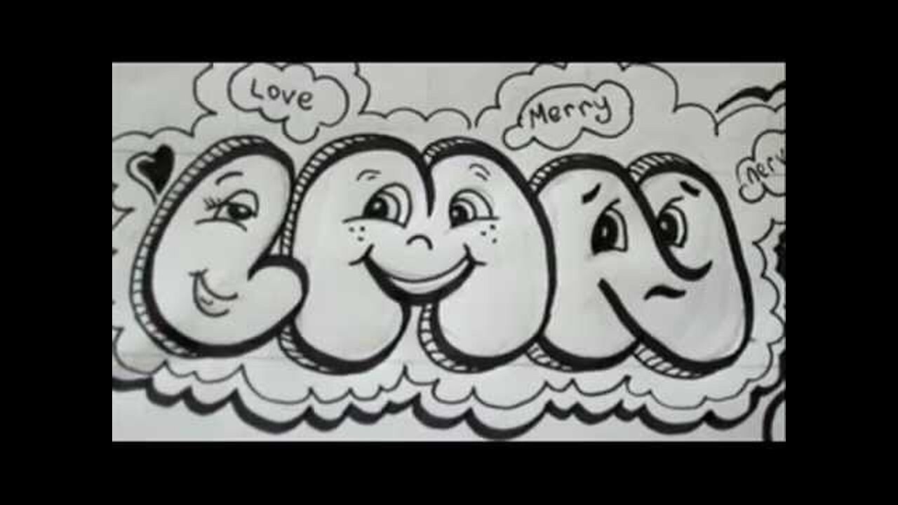 Cool Letters - How To Draw Cool Letters With Face Expressions