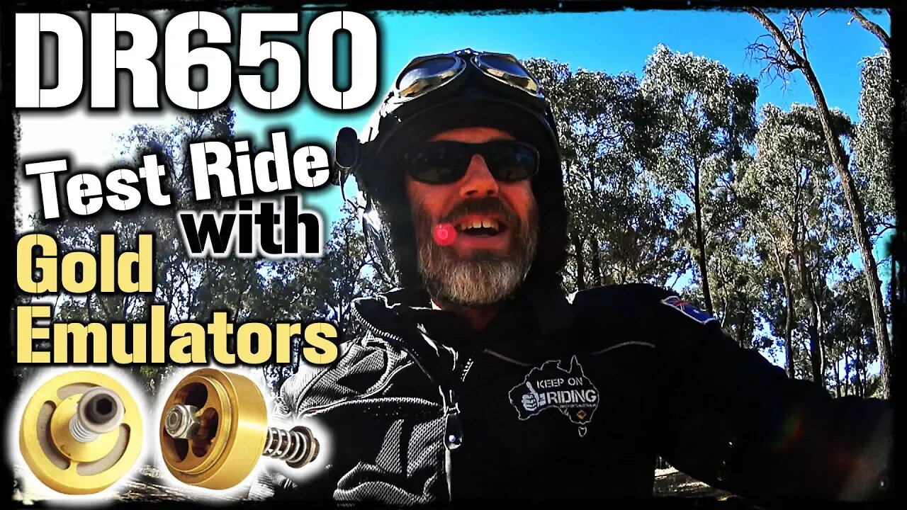 DR650 Gold Valve Emulator Test Ride