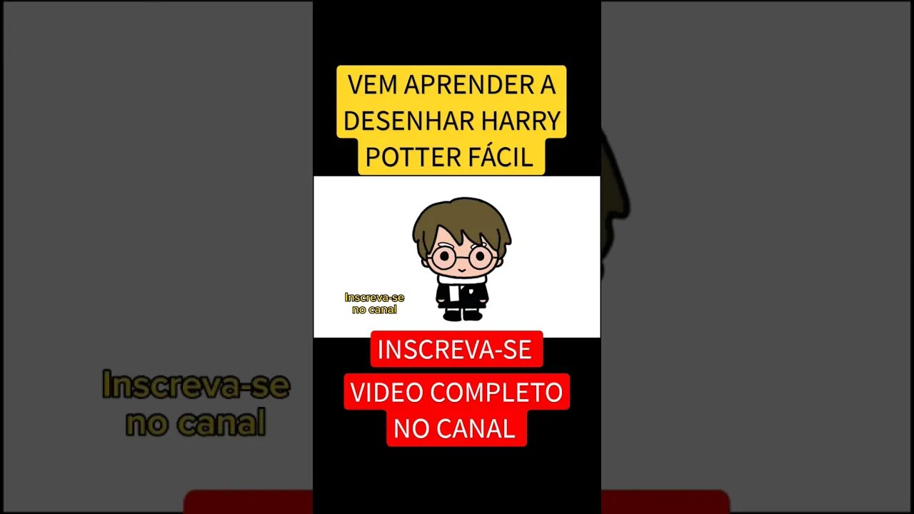 COMO DESENHAR HARRY POTTER FÁCIL #shorts #short #harrypotter