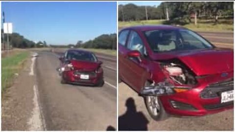 Homem cria música com buzina de carro acidentado