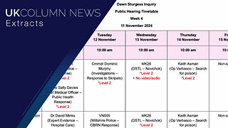 The Dawn Sturgess Inquiry: Secret Stage Begins But The Holes In The Story Keep Growing - UK Column