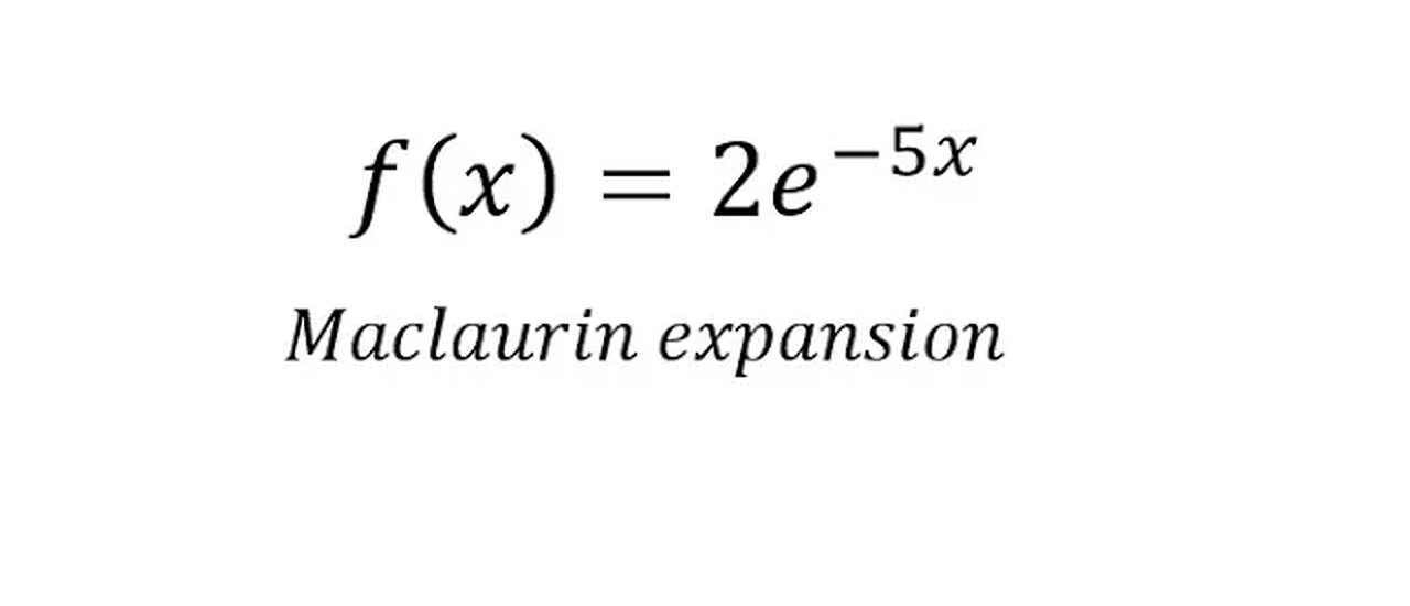 Calculus Help: Find the first three non-zero terms of Maclaurin expansion