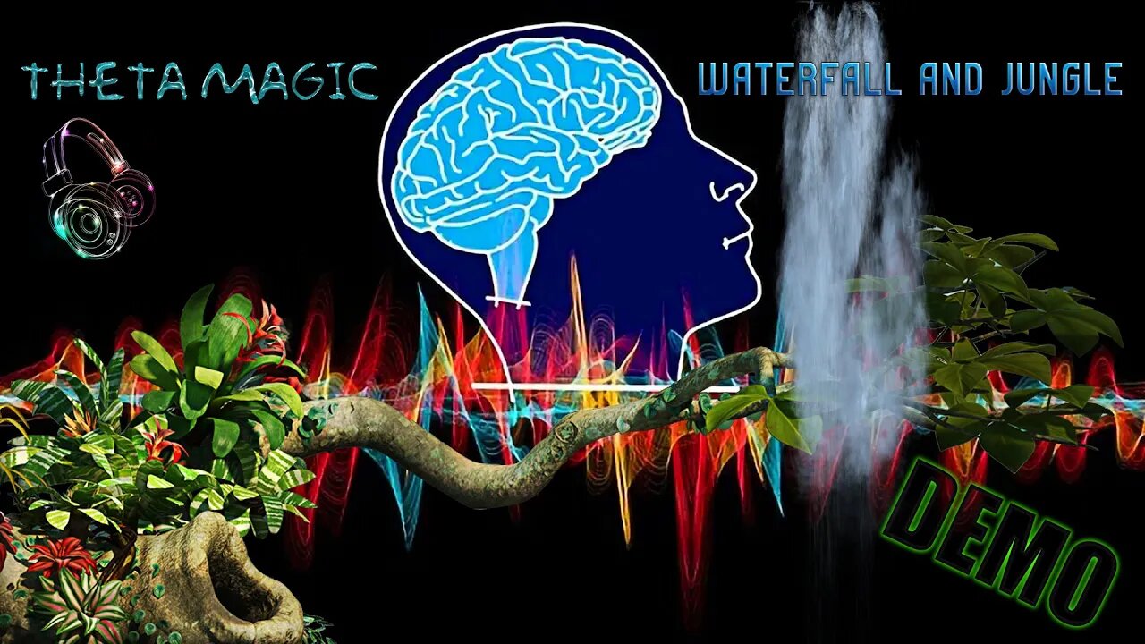 Theta Magic Waterfall & Jungle (Demo) Audio Meditation