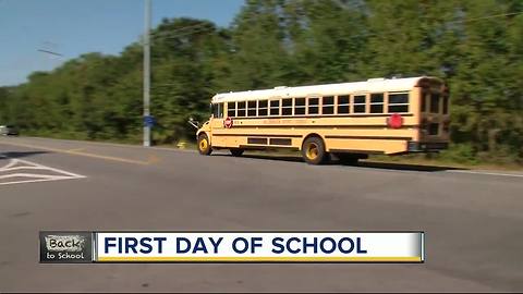 First day of school in Hillsborough County