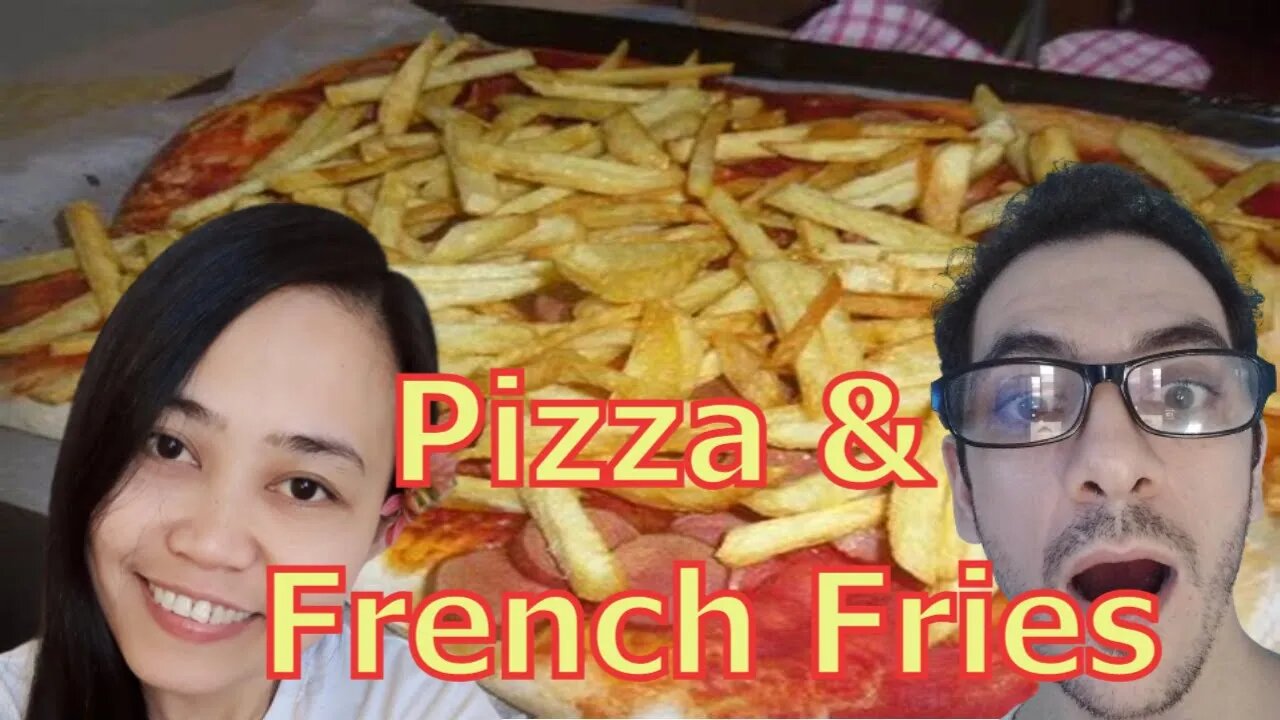 Pizza and French Fries when you feel bad mood is perfect for feel good