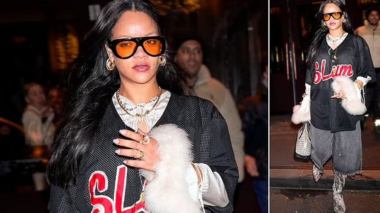 "Rihanna Steps Out in NYC: Mesh Jersey & Frayed Jeans"