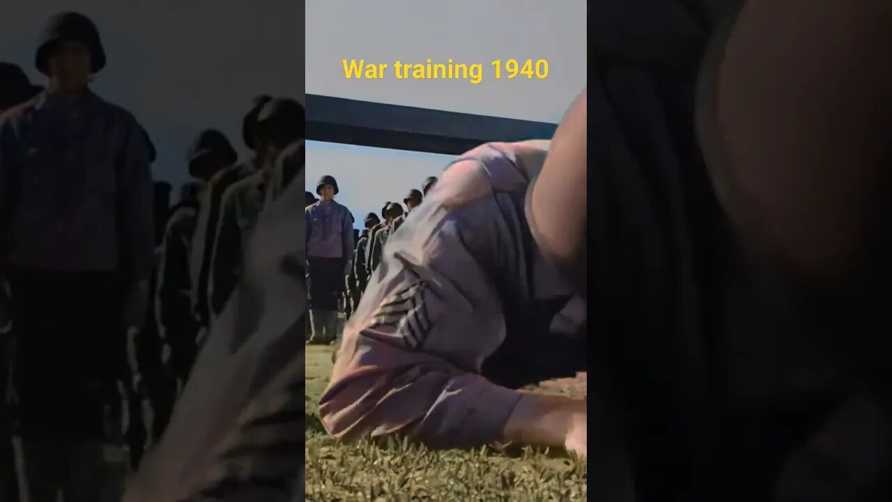 War training history 1940 in colors #ai #colorized #history #timemachine