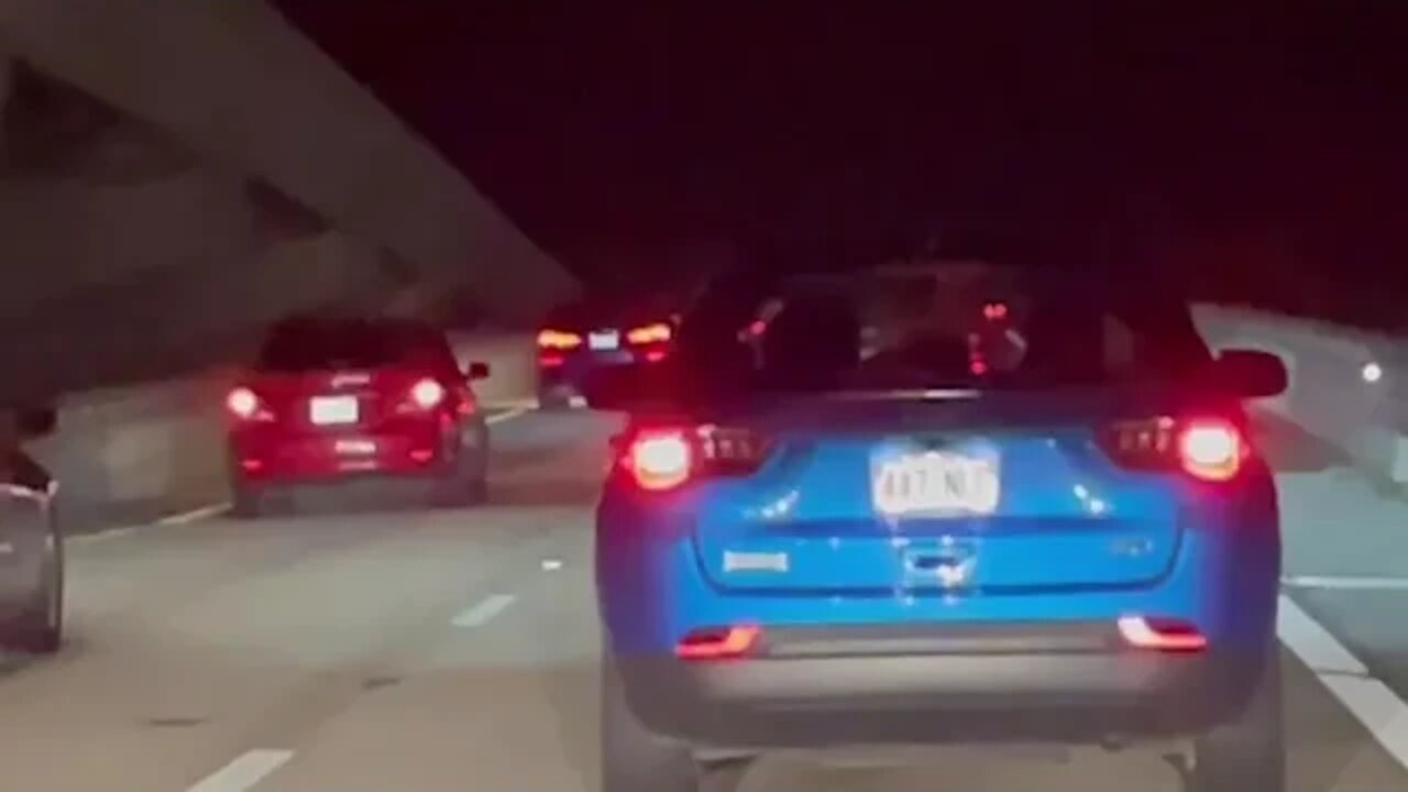 Traffic congestion leaving the Kennedy Space Center @ 02:35 am est.(11/16/2022)