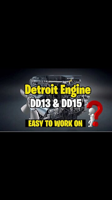 Is it easy to work on DD13 & DD15 Detroit Engine? #shorts