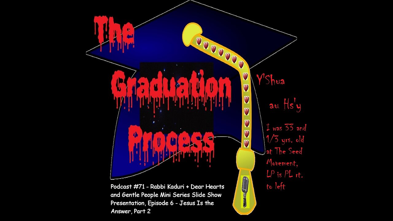 071 The Graduation Process Podcast 71 Rabbi Kaduri+Dear Hearts and Gentle People Mini Series...