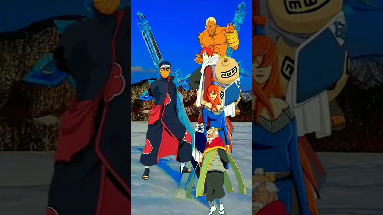 Obito VS 4 Kages - WHO IS STRONGEST??.#shorts