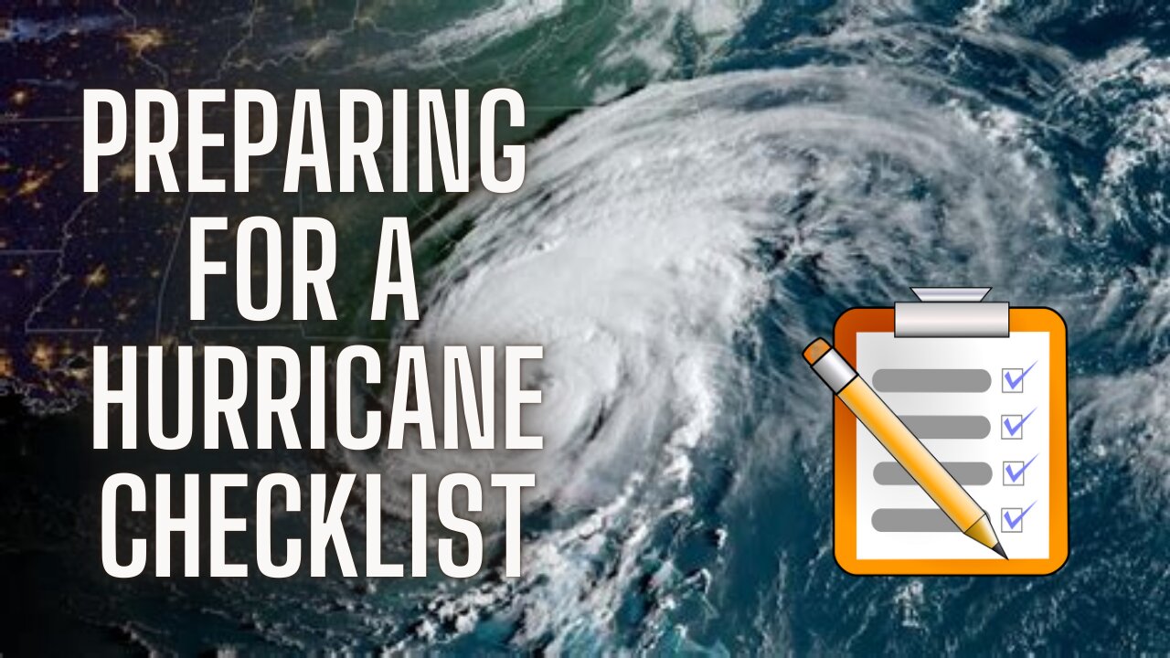 Prepping for a Hurricane - Easy checklist