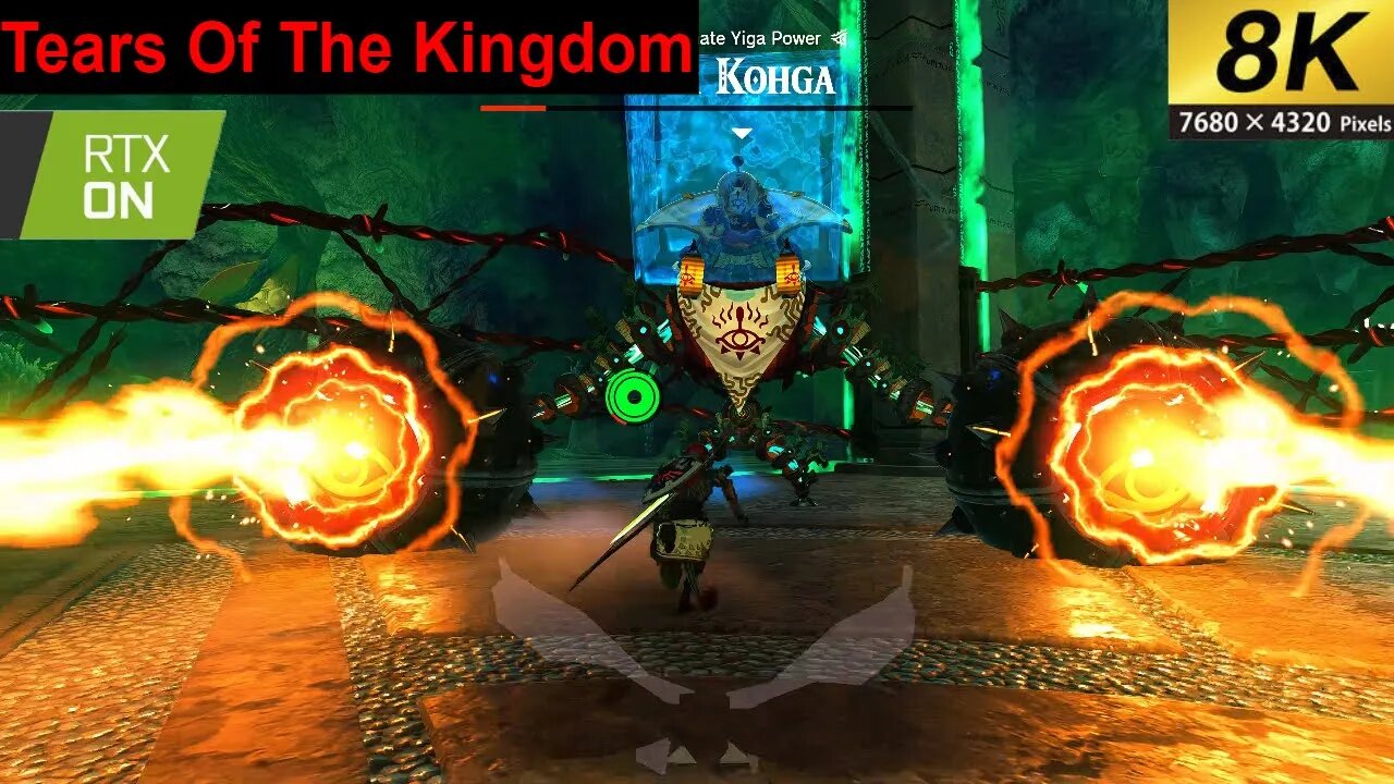 Legend Of Zelda Tears Of The Kingdom Taking Out Master Khoga 8k 60fps Rtx