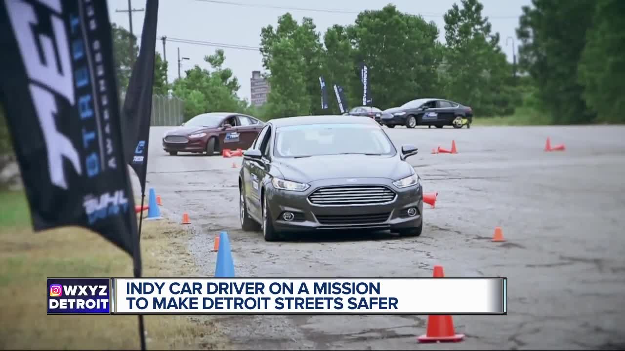 Indy Car Driver on a mission to make Detroit streets safer