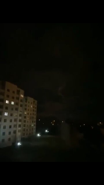 Video evidence of a Russian rocket launch. Mozyr, February 28, 00:08, #Minsk time