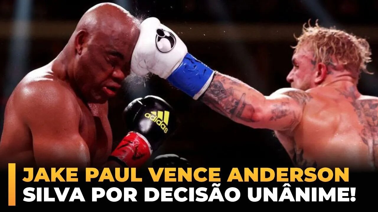 JAKE PAUL VENCE ANDERSON SILVA POR DECISÃO UNÂNIME!