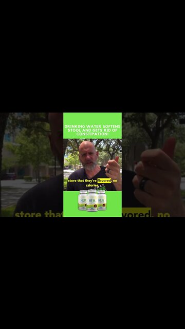 Drinking Water Softens Stool!