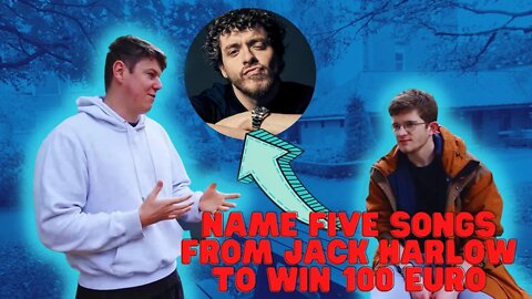 Name Five Songs From JACK HARLOW To Win 100 EURO!! ((NUIG CAMPUS)) | 20k Subscriber Special