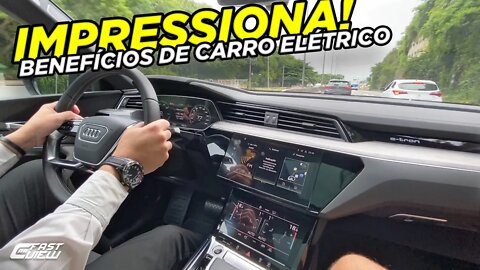 TEST DRIVE AUDI E-TRON SPORTBACK PERFORMANCE BLACK 2022!! SUV 100% ELÉTRICO E INCRÍVEL!