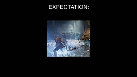 God of War Ragnarok- Expectation vs. Reality #shorts #ragnarok