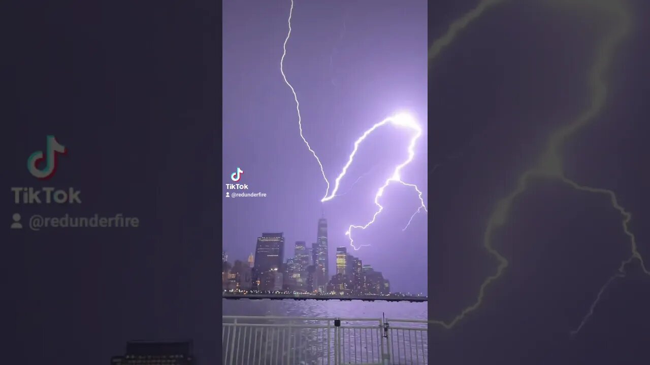 ALERT  Lightning bolt strikes One World Trade Center New York City April 1 2023
