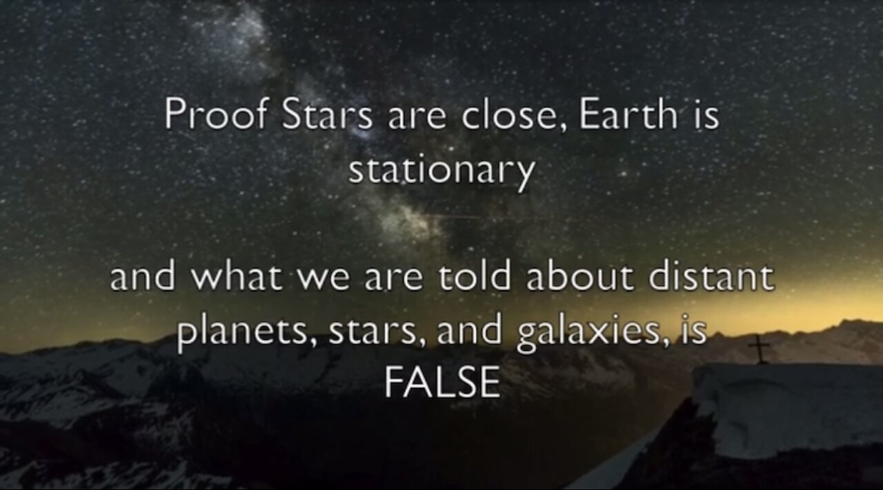 Proof Stars are close, Earth is Stationary