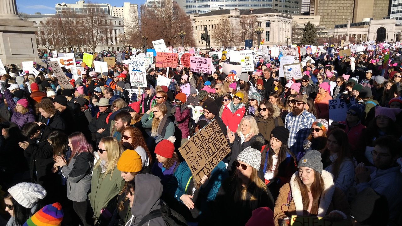 Womxn's March Denver: Thousands march for a 3rd straight year at Civic Center Park