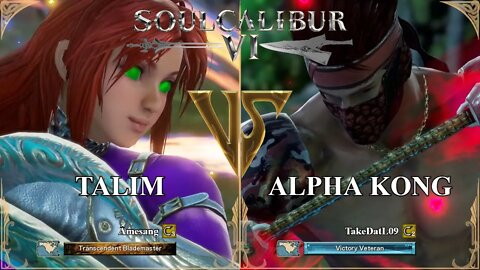 Talim (Amesang) VS Alpha Kong (TakeDatL09) (SoulCalibur VI — Xbox Series X Casual)