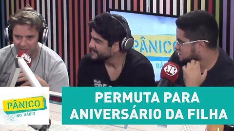 Rabin tentou permuta para aniversário da filha, mas pessoal do Pânico sacaneou