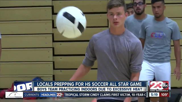 Local prepping for HS soccer all star game