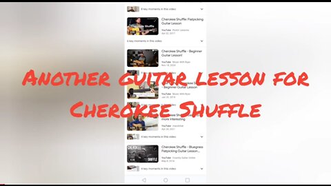 Guitar Lesson - Cherokee Shuffle