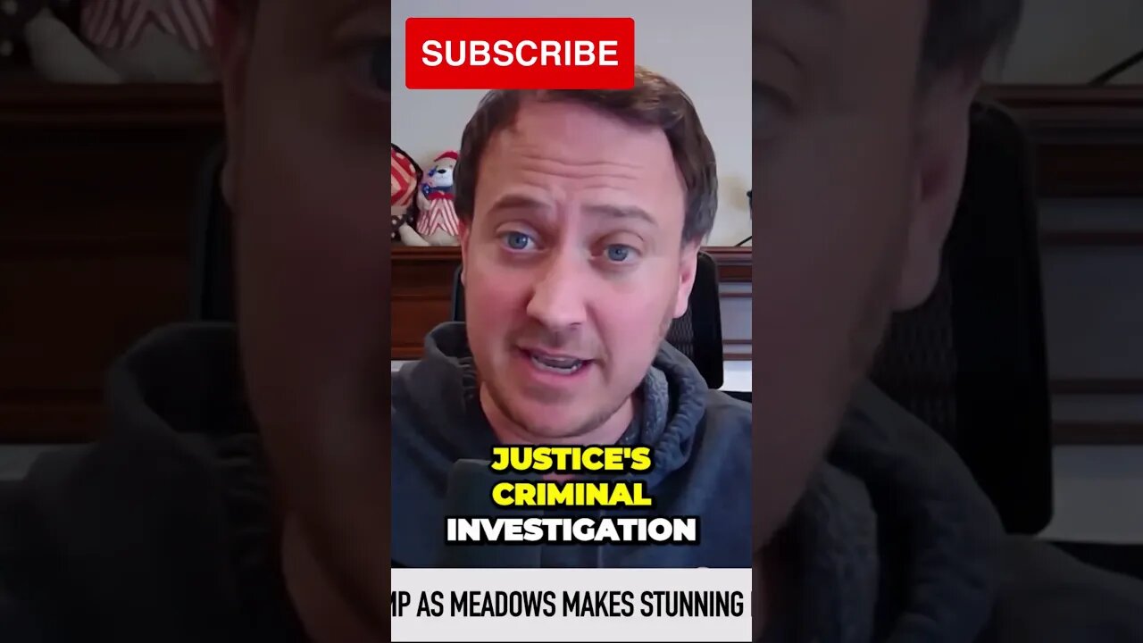 BREAKING: DOJ Prepared to INDICT Trump as Meadows Makes STUNNING Move #shorts