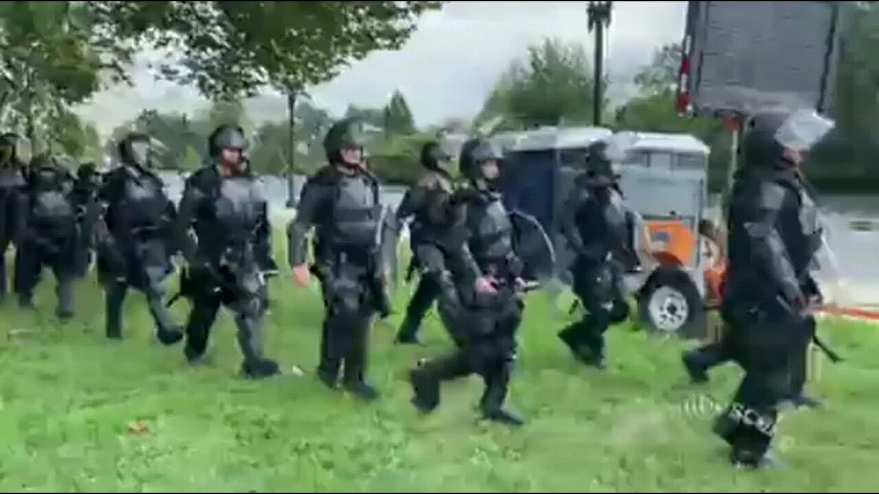 Imperial Police attend the entrapment rally in DC on September 18th, 2021