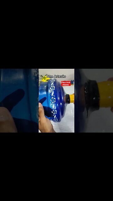 Ideia incrível com a parte garrafão de água mineral que achei no lixo #shorts #artesanato #diy