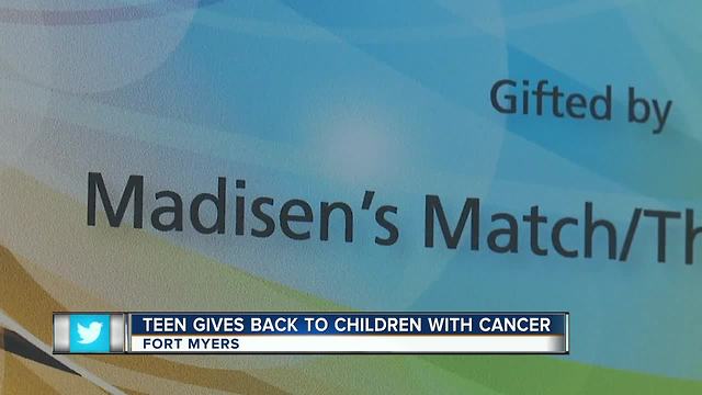 Teen Gives Back to Children with Cancer