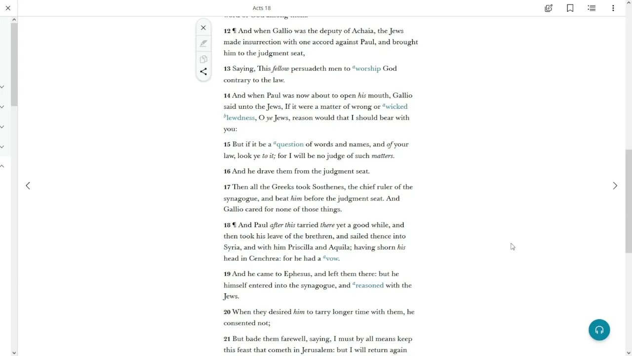 Daily Study || Acts 18 12-28 || Gallio and Apollos were prepared