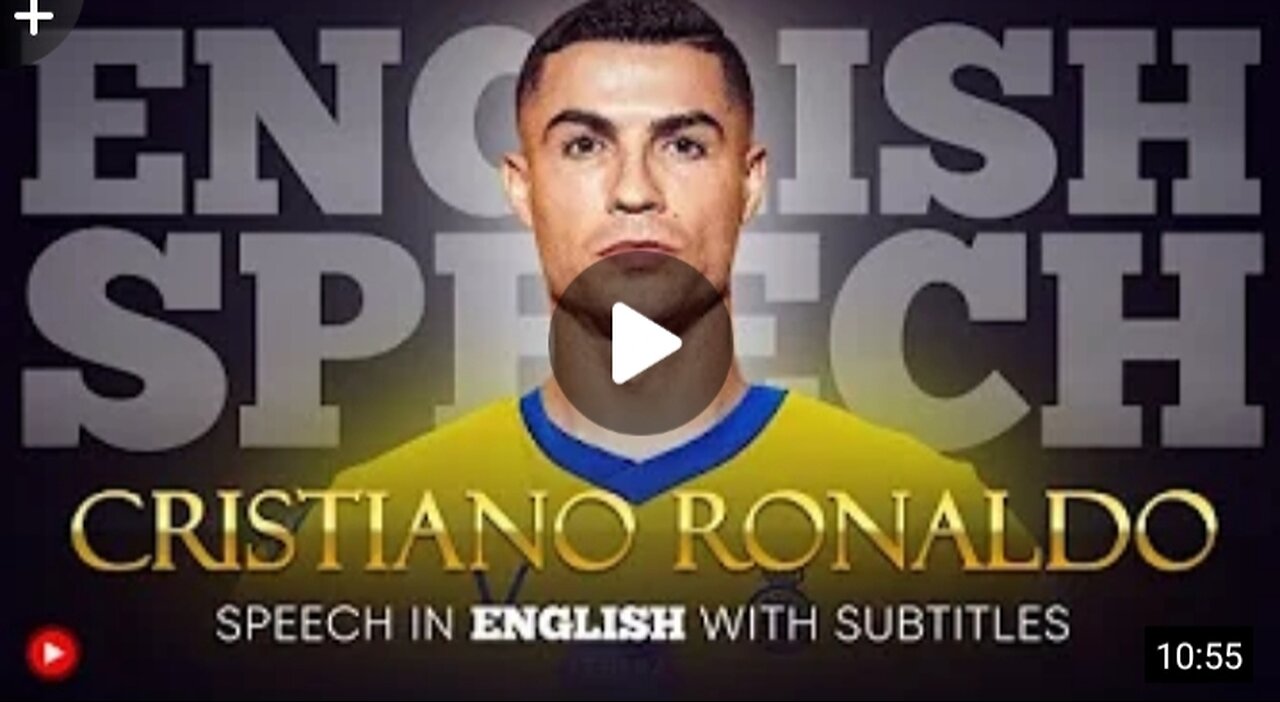 ENGLISH SPEECH ll CRISTIANO RONALDO