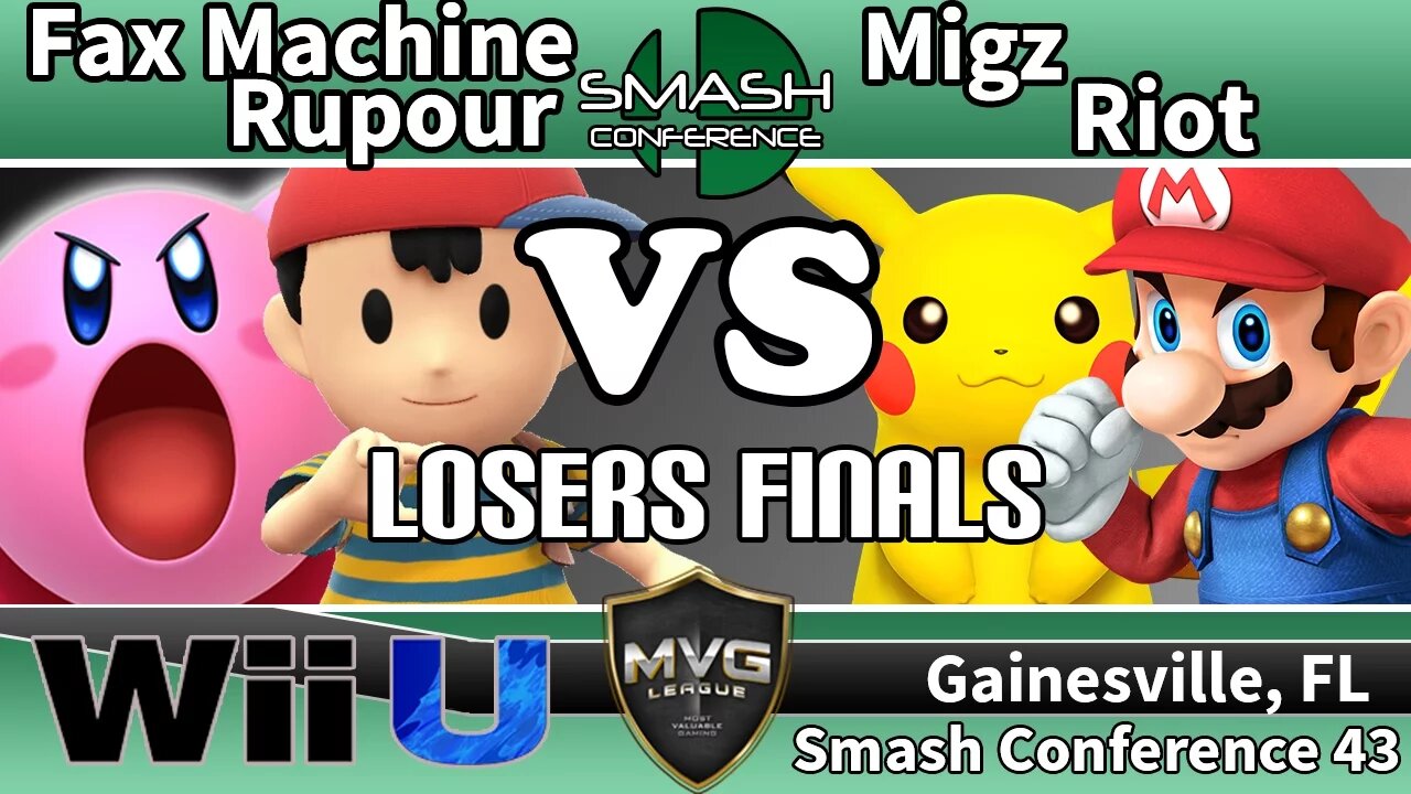 Fax Machine & Rupour vs. Migz & Riot - SSB4 Teams Losers Finals - SC43