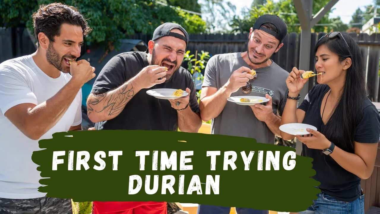 Americans try durian for the first time | Musang King Malaysia 🇲🇾