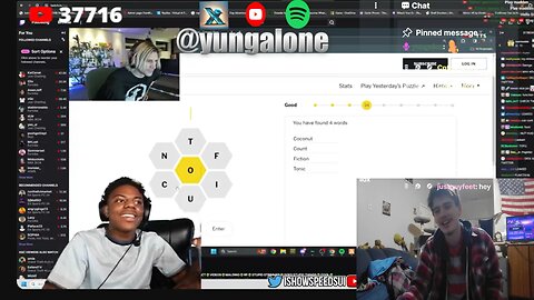 Yung Alone Reacts To IShowSpeed Pranking XQC