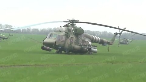 Ka 52 Alligator Mi 28 flying around.