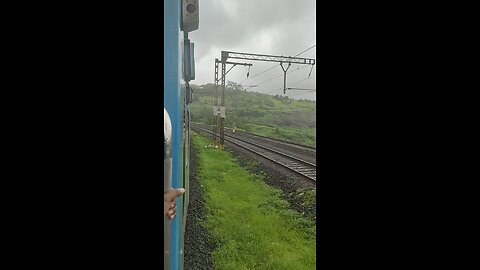 Monsoon railway Maharashtra india